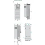 ATV630D18N4 - Variator de viteza ATV630, 18.5kW, 25HP, 480-480V, IP21, UL tip 1 Schneider - imagine 2