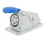 GW62490 - Priza fixa 90°, 3P+N+E, 32A, 200-250V, 5060Hz, albastra, 9h, IP44