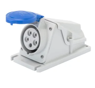 GW62490 - Priza fixa 90°, 3P+N+E, 32A, 200-250V, 5060Hz, albastra, 9h, IP44