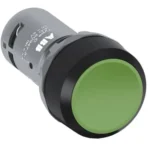 1SFA619100R1022 - CP1-10G-20 Pushbutton is Compact - Pushbutton - Momentary - Flush - Green - Non-illuminated - Black Plastic - 2NO - 2 NO - 0 NC - 300 V