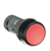 1SFA619100R1041 - CP1-10R-01 Pushbutton is Compact - Pushbutton - Momentary - Flush - Red - Non-illuminated - Black Plastic - 1NC - 0 NO - 1 NC - 300 V