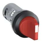 1SFA619210R1021 - C3SS1-10R-20 Selector Switch is Compact - Selector Switch - 3-position - Maintained - Short handle - Red - Non-illuminated - Black Plastic - 2NO - 2 NO - 0 NC - 300 V