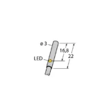 BI1-EH03-AP6X - Senzor inductiv 1mm, nefiletat, M3, cablu 2m