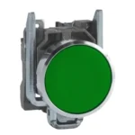 XB4BA31 - Buton incastrat complet, verde Ø22 cu revenire cu arc 1NO nemarcat