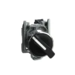 XB4BD41- Selector Complet Negru Ø22, cu Revenire cu Arc In 2 Pozitii 1No
