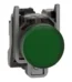 XB4BV63 - Lampa Pilot Completa Verde Ø 22, Lentila Simpla, pentru bec Ba9S 250V