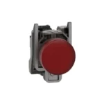 XB4BVB4 - Lampa pilot complet rosie Ø22 lentile netede cu LED integral 24V