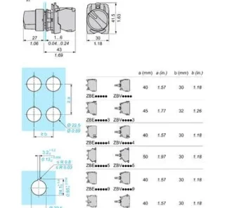 XB5AK133M5 - Comutator Selector Verde Complet Iluminat Ø22 3-Pozitii 1No+1Nc 230V