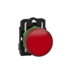 XB5AVB4 - Lampa pilot complet rosie Ø22 lentile netede cu LED integral 24V
