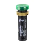 XVLA333 - Lampa Pilot Ø12, Ip40Ip65, Verde, Led Acoperit Inclus, 24 V, Papuci