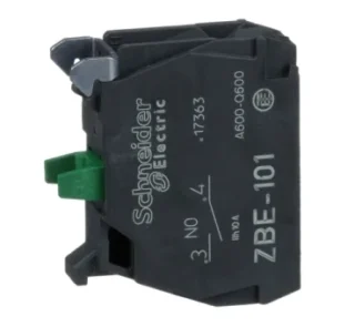 ZBE101 - Bloc de Contacte Simplu pentru Cap Ø22 de Borna cu Clema cu surub 1No