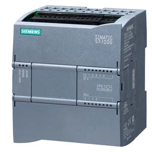 6ES7211-1HE40-0XB0 - SIMATIC S7-1200, CPU 1211C, compact CPU, DCDCrelay, onboard IO 6 DI 24 V DC; 4 DO relay 2 A; 2 AI 0-10 V DC, power supply DC 20.4-28.8 V DC, programdata memory 75 KB