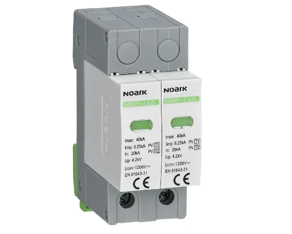 111753 - Descarcator SPD Ex9UEP, Clasa 1+2, 6,25kA, 1200 V DC, latime 2 module