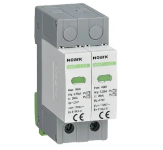 111753 - Descarcator SPD Ex9UEP, Clasa 1+2, 6,25kA, 1200 V DC, latime 2 module