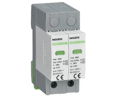 111753 - Descarcator SPD Ex9UEP, Clasa 1+2, 6,25kA, 1200 V DC, latime 2 module