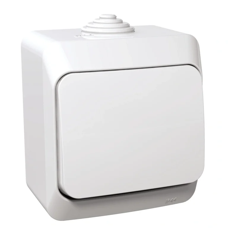 WDE000511 - Cedar Plus, Intrerupator cu revenire 16A PT IP44 alb